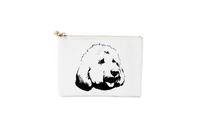 #2 White Poodle Pouch
