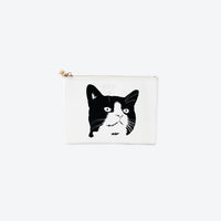 #2 White Spot Cat Pouch