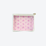 #4 Meeghan Nudie White Floral Pouch