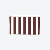 #5 Meeghan Stripe Brown Clutch