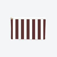 #5 Meeghan Stripe Brown Clutch