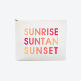 #8 White Sun Rise Pouch