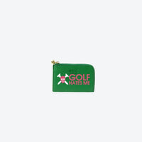 Card Case Green Golf Hates Me