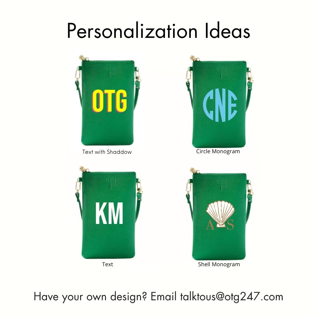 #1 Green Crossbody Wristlet