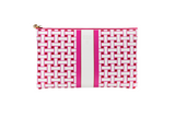 #5 Laura Weave Hot Pink Clutch