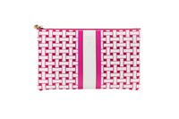 #5 Laura Weave Hot Pink Clutch