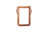 #1 Double Nudie Tan Crossbody Wristlet