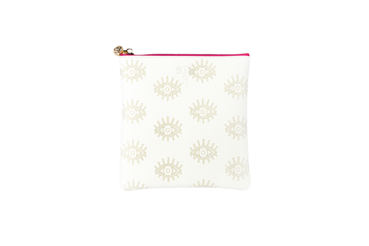 #3 Sabra Eye White Pouch