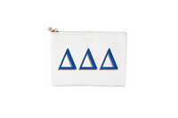 #2 White Tri Delt Pouch