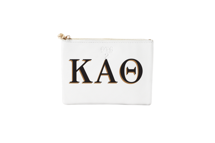 #2 White Theta Pouch