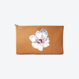 #5 Tan Magnolia Clutch