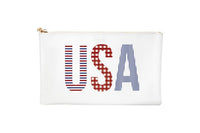 #5 White USA Clutch