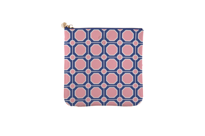 #3 Kelsie Geo Navy Pouch