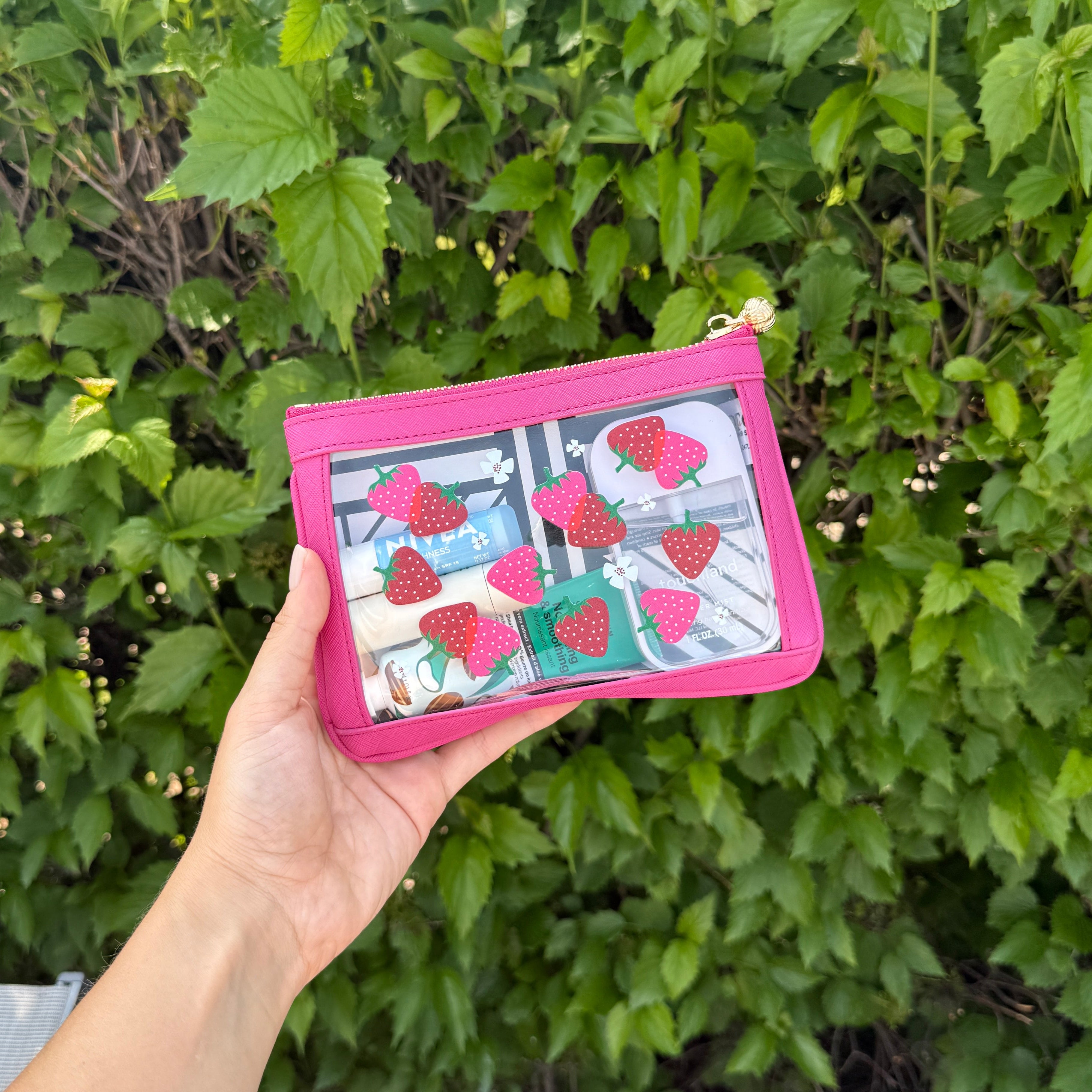 #2 Nudie Hot Pink Strawberry Pouch