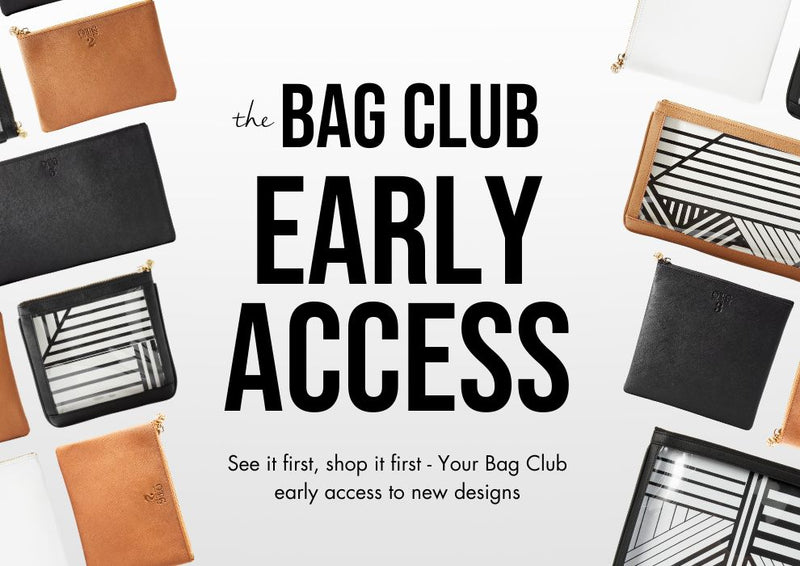 Collection banner for The Bag Club Early Access shopping page.
