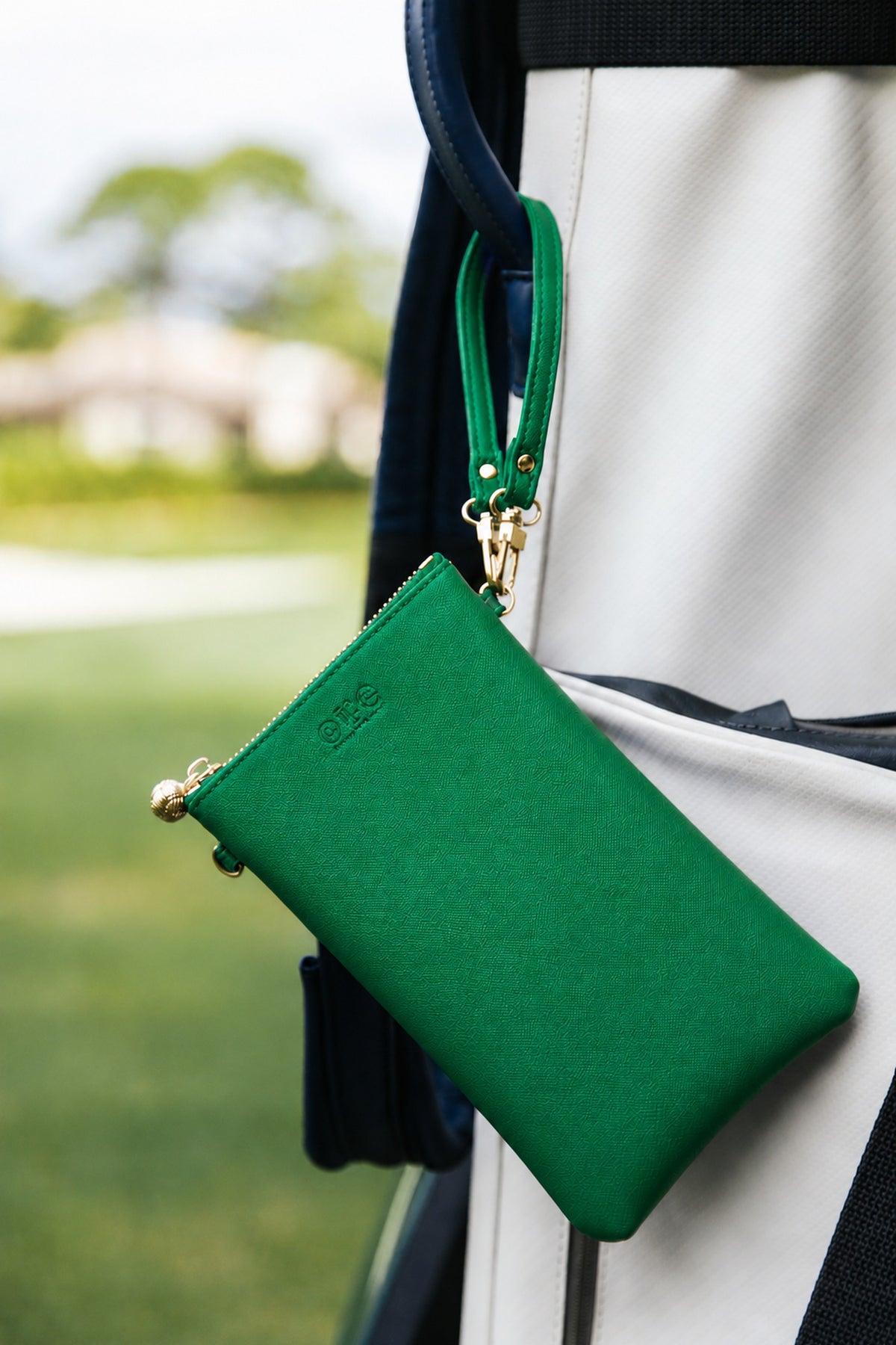 #1 Queen Green Crossbody Wristlet