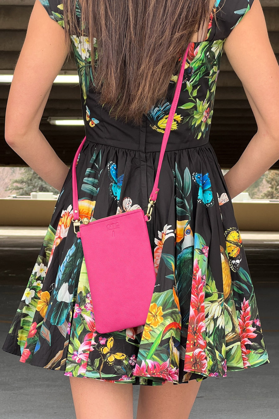 #1 Hot Pink Crossbody Wristlet, lifestyle photo 2