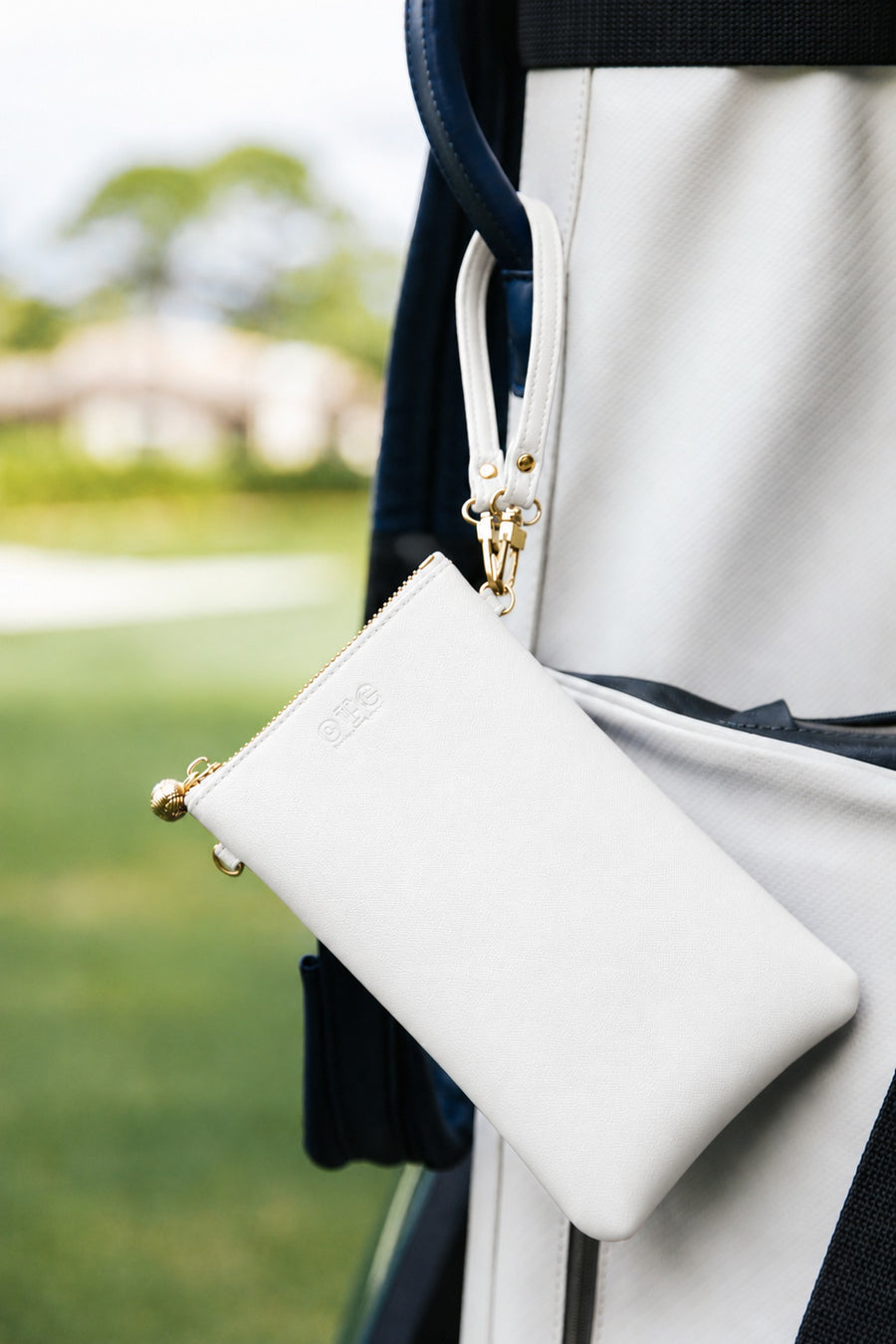 #1 White Crossbody Wristlet, lifestyle photo 1