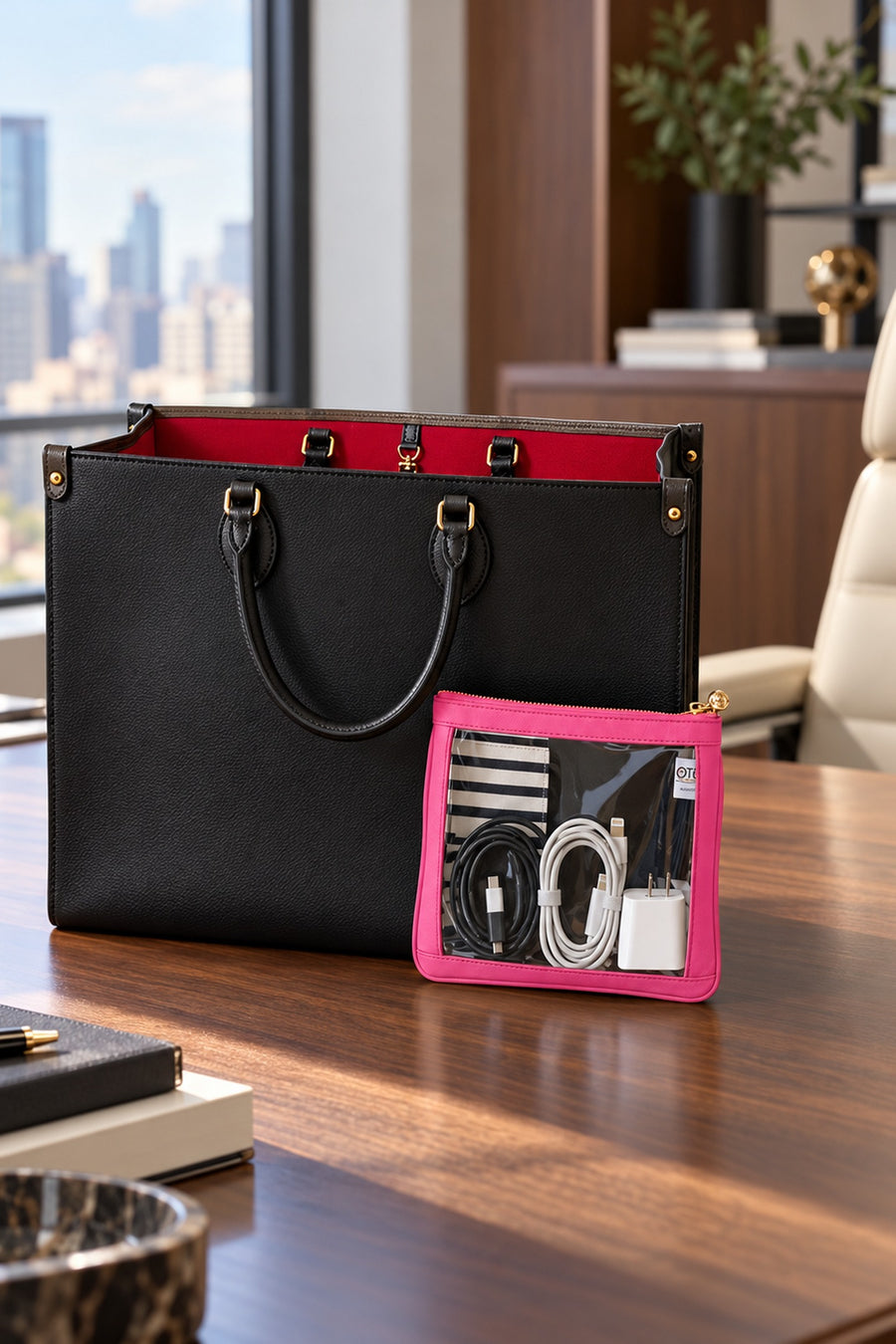 #3 Nudie Hot Pink Pouch, lifestyle photo 2