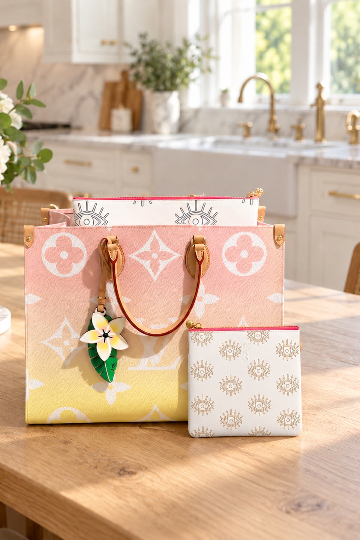 #3 Sabra Eye White Pouch