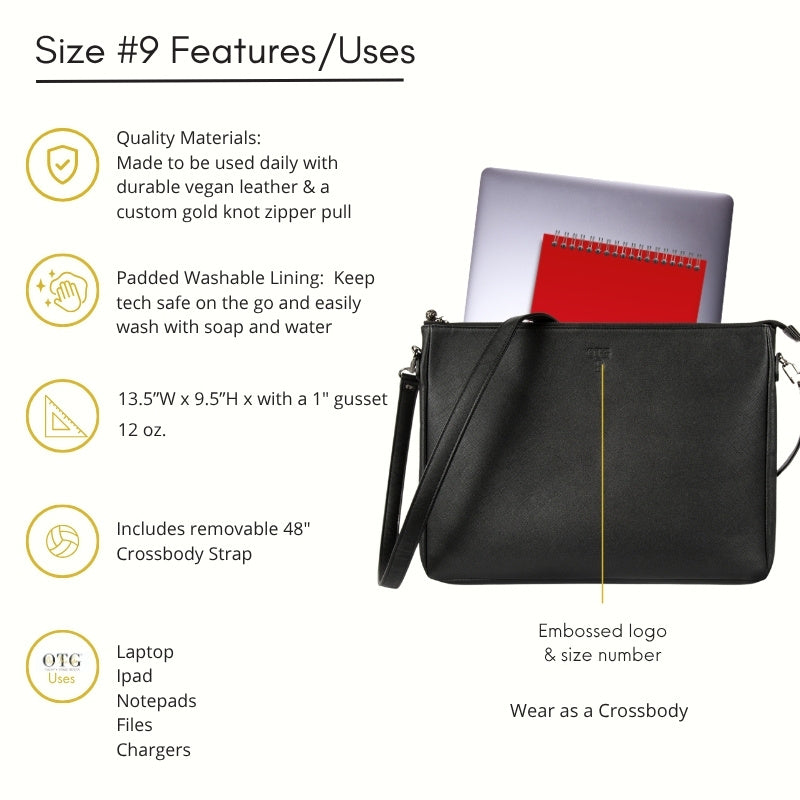 Black OTG247 #9 with features listed on left.