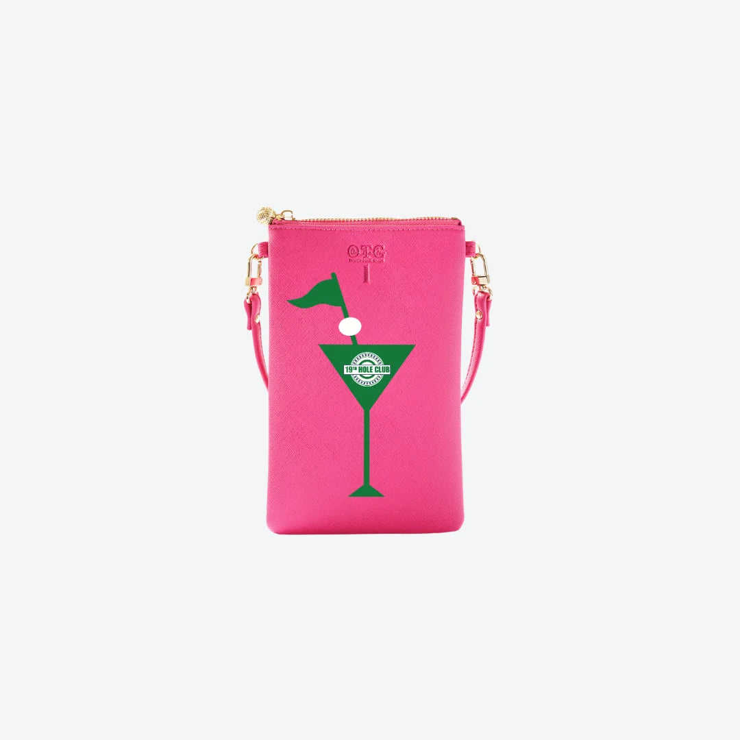 #1 Hot Pink 19th Hole Crossbody Wristlet