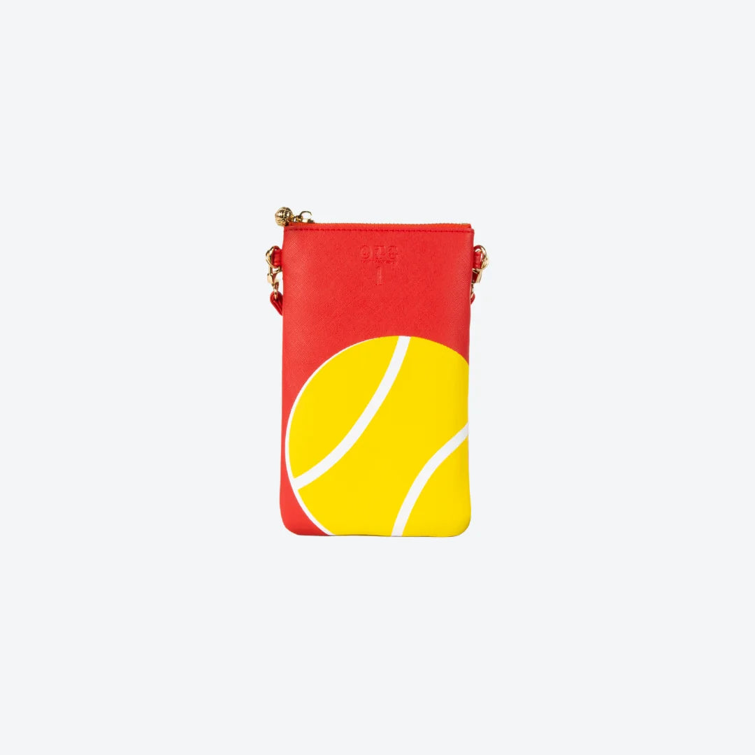 #1 Morgan Tennis Ball Crossbody Wristlet