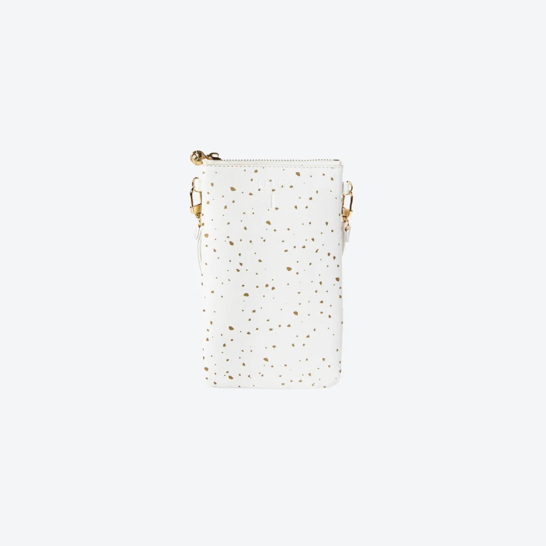#1 Nicole Dot Gold Crossbody Wristlet