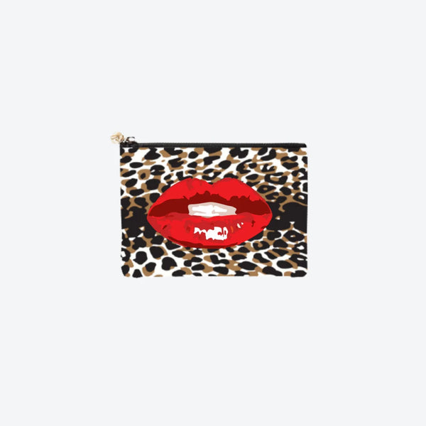 #2 Caki Lips Pouch, front view