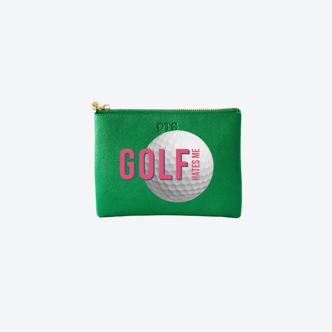 #2 Green Golf Hates Me Pouch