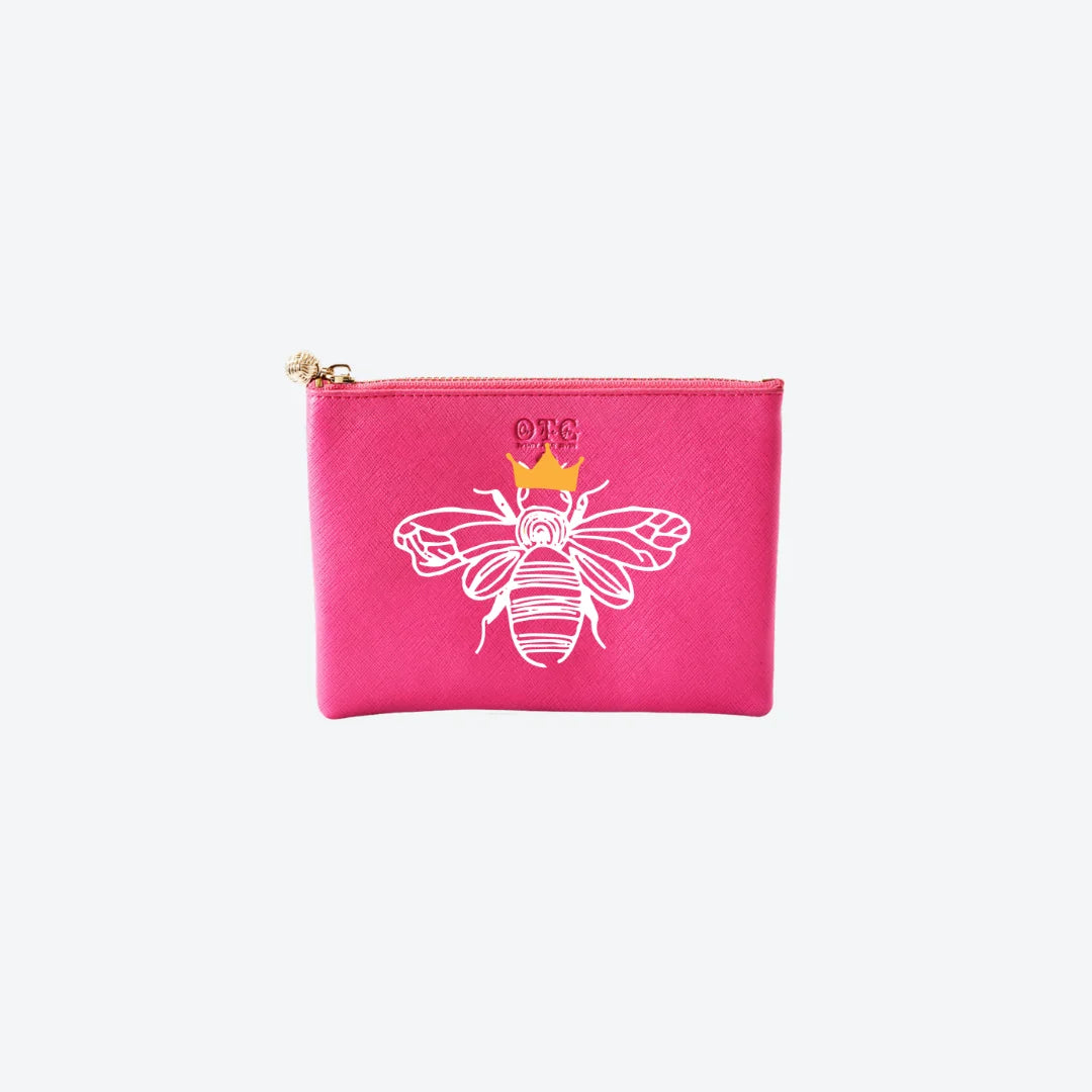#2 Hot Pink Charley Bee Pouch, front view