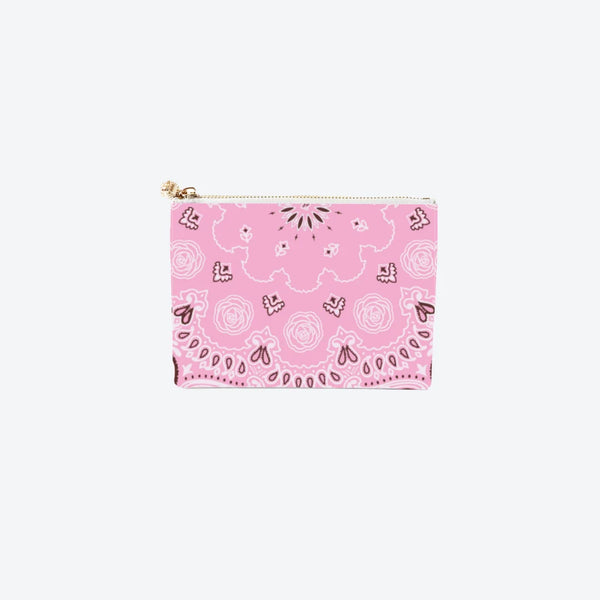 #2 Meeghan Bandana Pink Pouch, front view