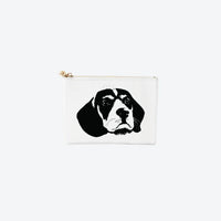 #2 White Beagle Pouch
