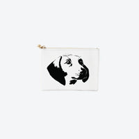 #2 White Dachshund Pouch