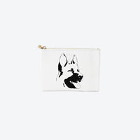 #2 White German Shepard Pouch
