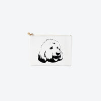 #2 White Poodle Pouch
