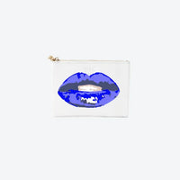 #2 White Lips Blue Pouch