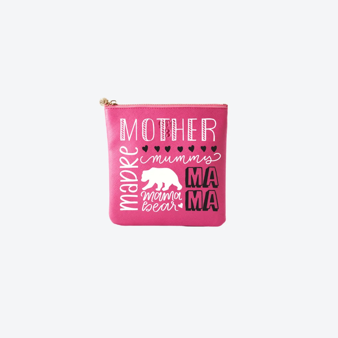 #3 Hot Pink Mother Pouch, front view