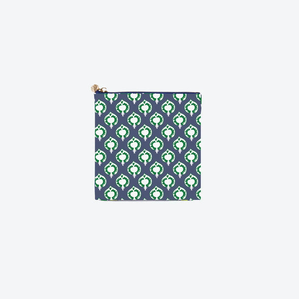 #3 Karolina Fan Navy Pouch, front view
