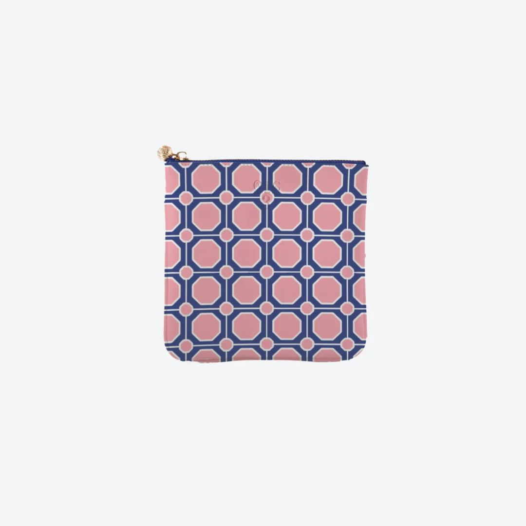 #3 Kelsie Geo Navy Pouch