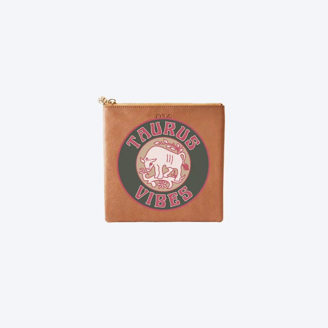 #3 Tan Taurus Pouch, front view