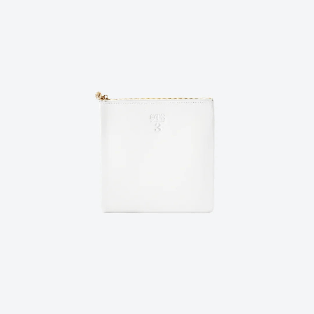 #3 White Pouch, front view