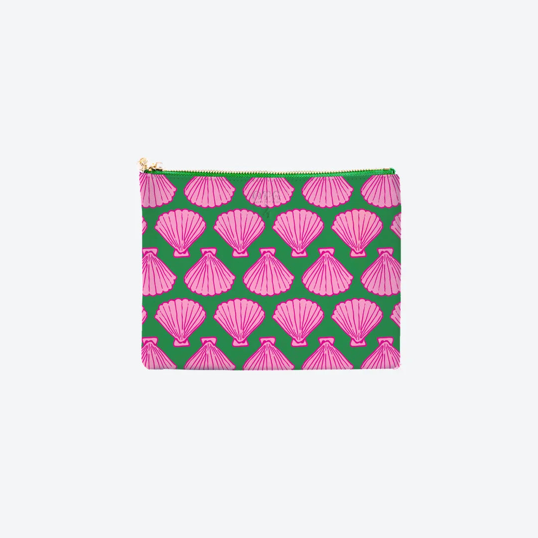 #4 Elle Shell Green Pouch