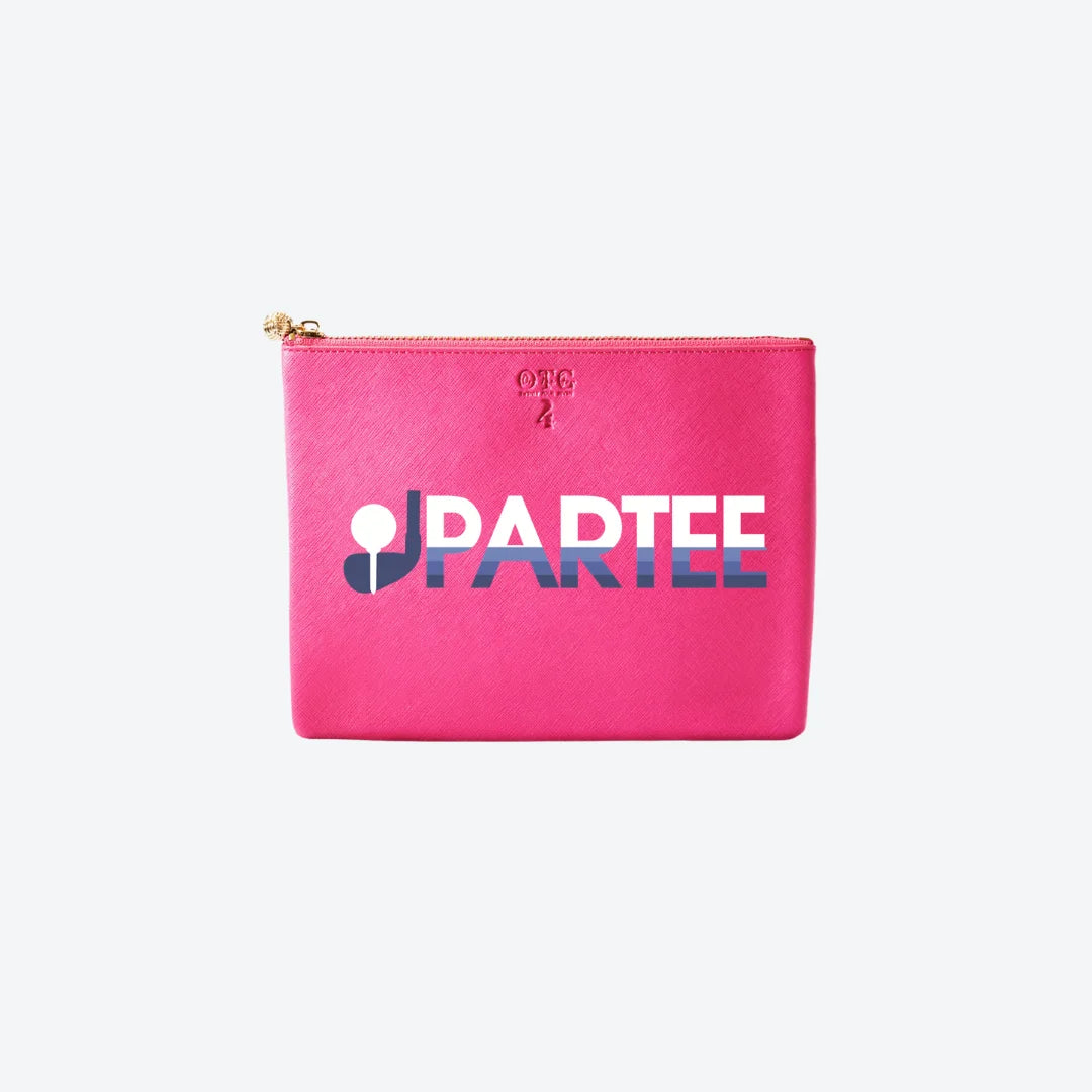 #4 Hot Pink Partee Pouch