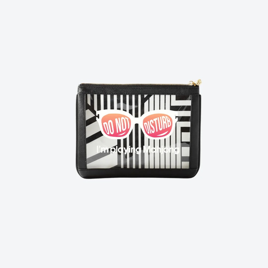 #4 Nudie Black Playing Mahjong Pouch