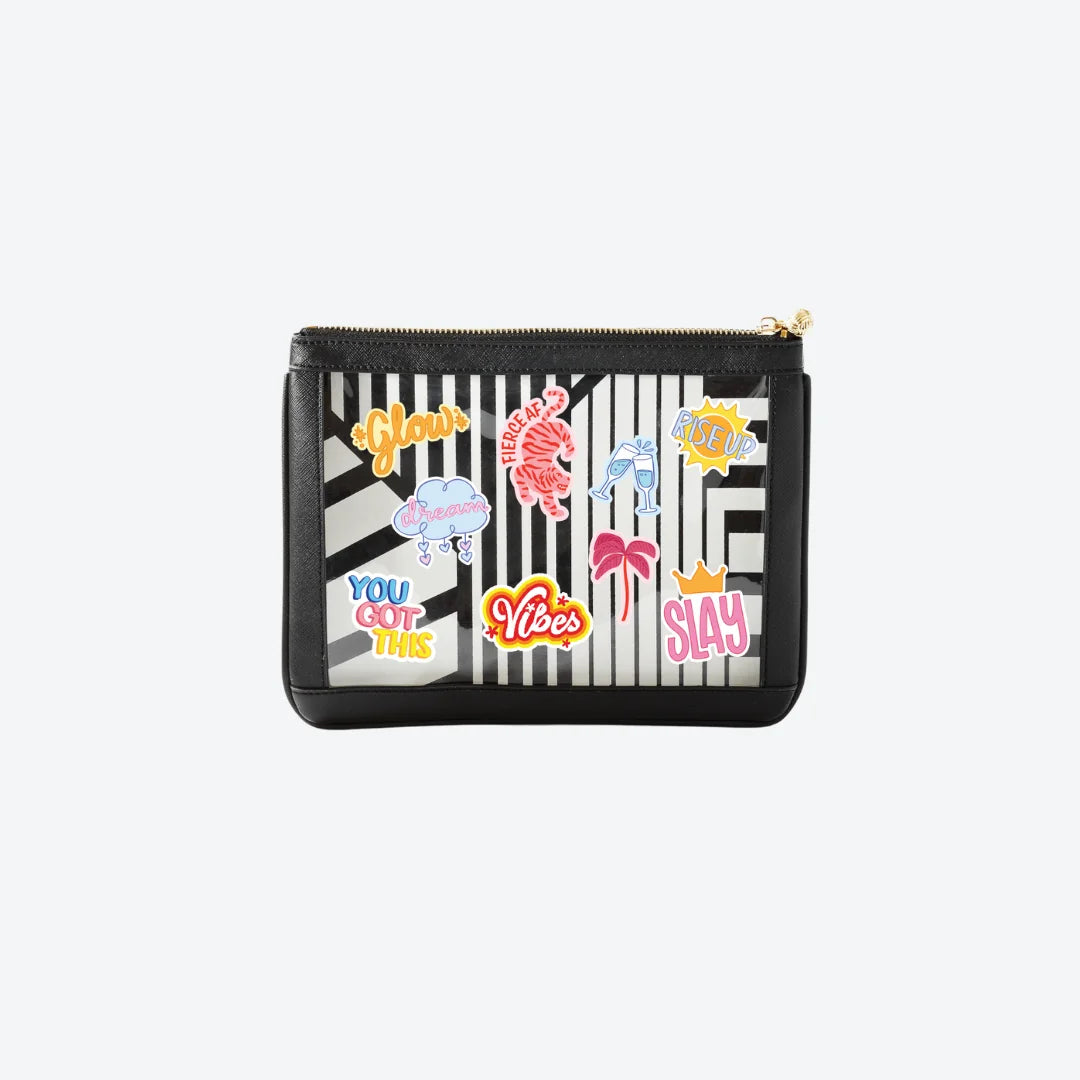 #4 Nudie Black Pos Vibes Pouch, front view