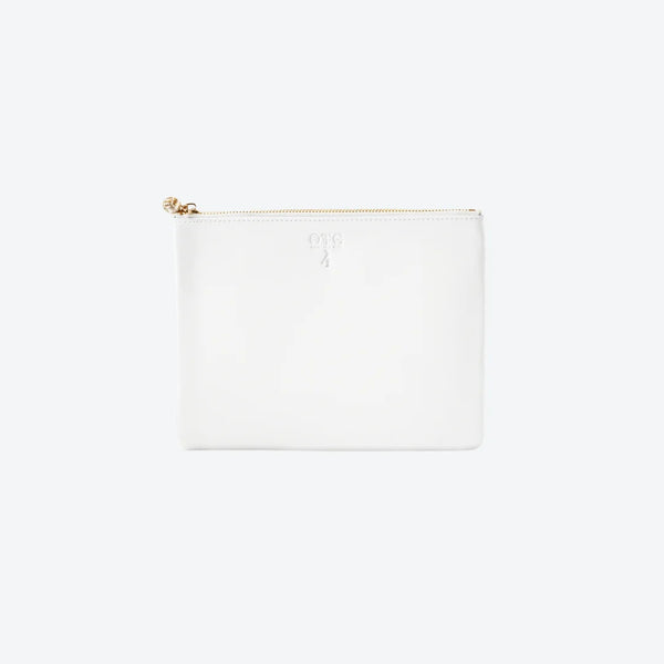 #4 White Pouch, front view
