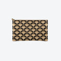 #5 Devon Tee Flower Black Clutch, front view
