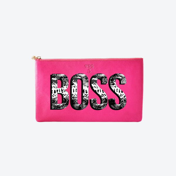 #5 Hot Pink Boss Clutch