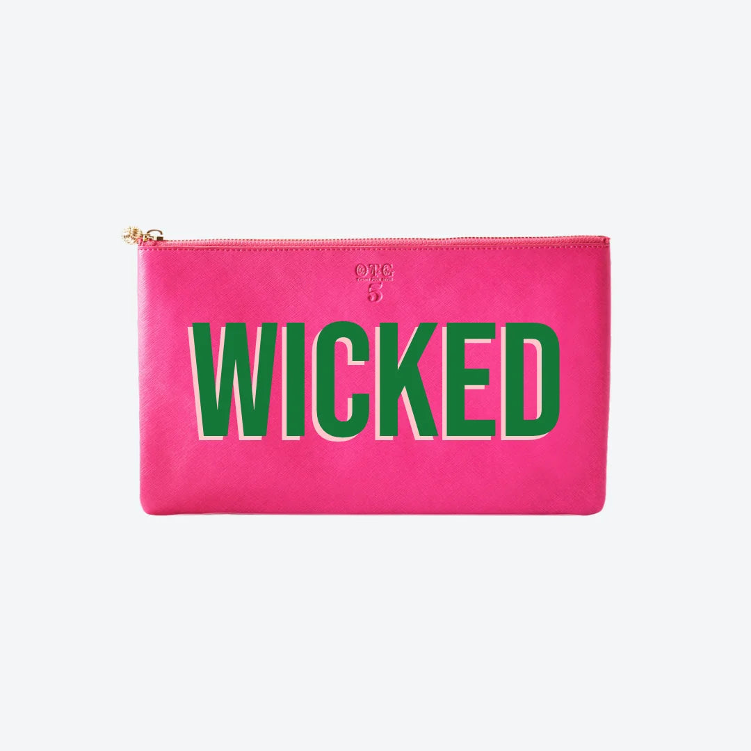 #5 Hot Pink Wicked Clutch, front view